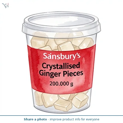 Sainsbury's Crystallised Ginger Pieces 200g