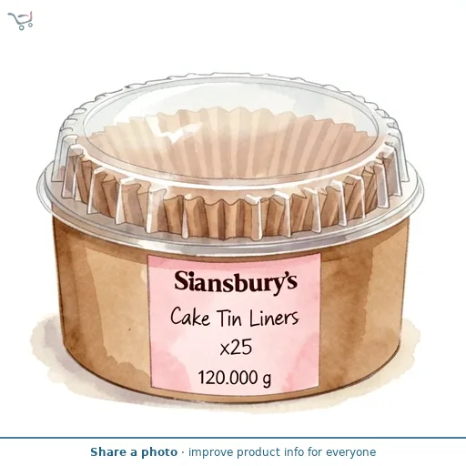 Sainsbury's Cake Tin Liners x25 120g