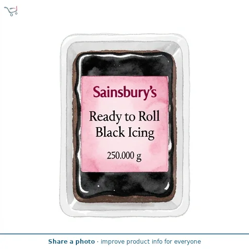 Sainsbury's Ready to Roll Black Icing 250g