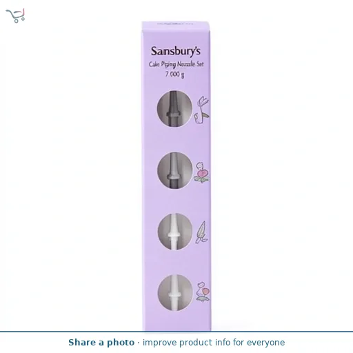 Sainsbury's Cake Piping Nozzle Set 7g