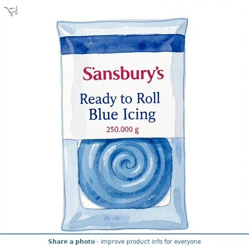 Sainsbury's Ready to Roll Blue Icing 250g