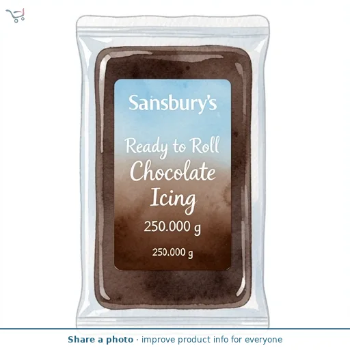 Sainsbury's Ready to Roll Chocolate Icing 250g