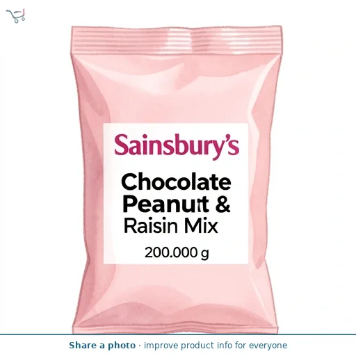 Sainsbury's Chocolate Peanut & Raisin Mix 200g
