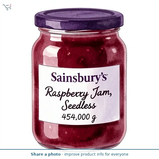 Sainsbury's Raspberry Jam, Seedless 454g