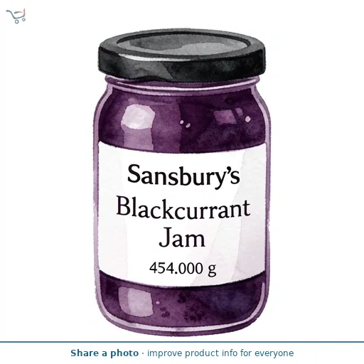 Sainsbury's Blackcurrant Jam 454g