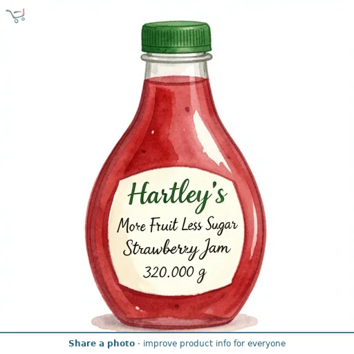 Hartley's More Fruit Less Sugar Strawberry Jam 320g