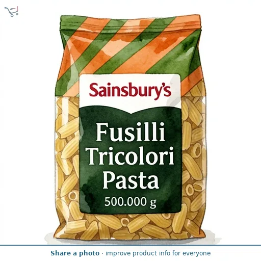 Sainsbury's Fusilli Tricolori Pasta 500g
