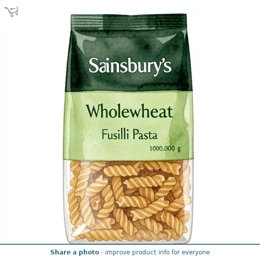 Sainsbury's Wholewheat Fusilli Pasta 1kg
