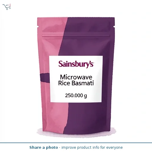 Sainsbury's Microwave Rice Basmati 250g