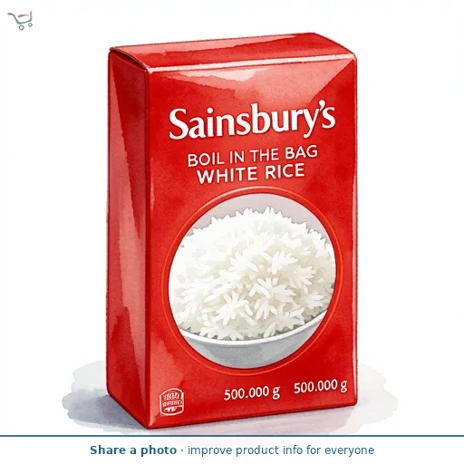 Sainsbury's Boil In The Bag White Rice 4x125g