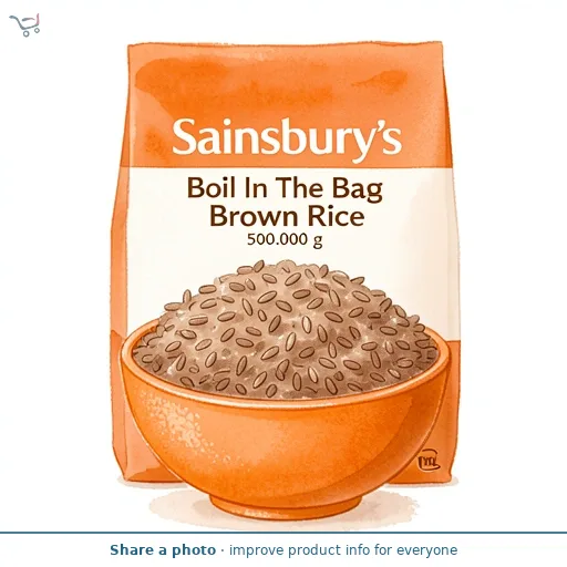 Sainsbury's Boil In The Bag Brown Rice 4x125g