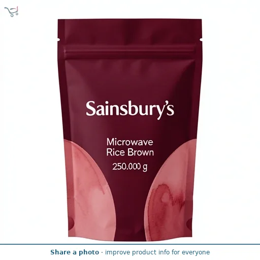 Sainsbury's Microwave Rice Brown 250g