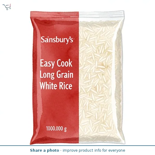 Sainsbury's Easy Cook Long Grain White Rice 1kg