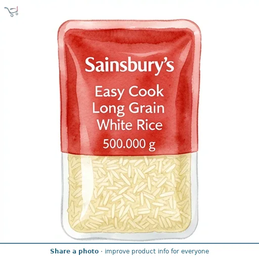 Sainsbury's Easy Cook Long Grain White Rice 500g