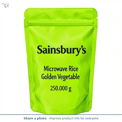 Sainsbury's Microwave Rice Golden Vegetable 250g