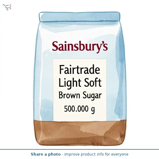 Sainsbury's Fairtrade Light Soft Brown Sugar 500g
