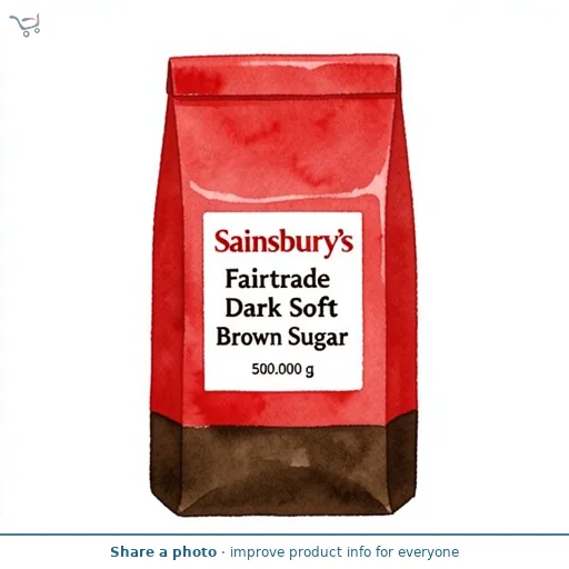 Sainsbury's Fairtrade Dark Soft Brown Sugar 500g