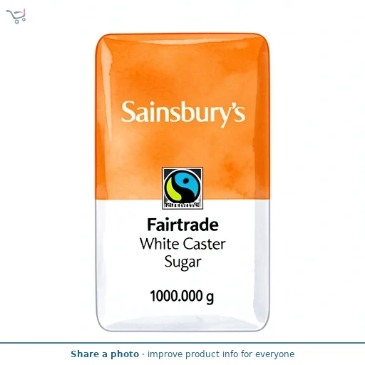 Sainsbury's Fairtrade White Caster Sugar 1kg