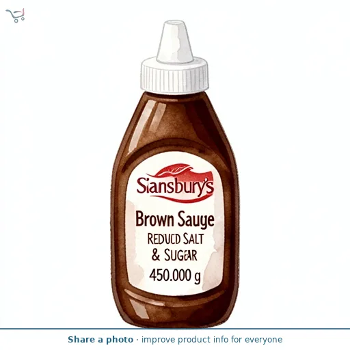 Sainsbury's Brown Sauce, Reduced Salt & Sugar 450g