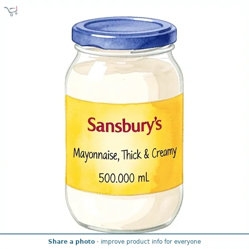 Sainsbury's Mayonnaise, Thick & Creamy 500ml
