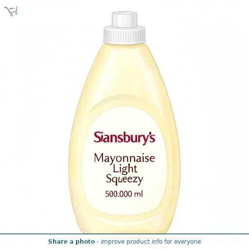 Sainsbury's Mayonnaise Light Squeezy 500ml