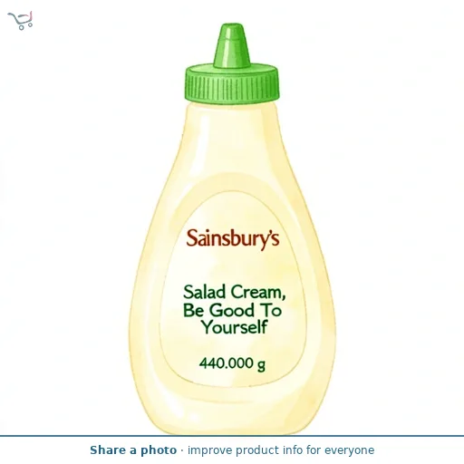 Sainsbury's Salad Cream, Be Good To Yourself 440g