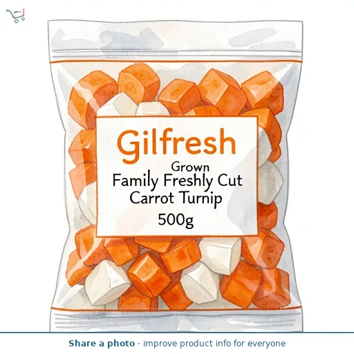 Gilfresh Family Grown Freshly Cut Carrot Turnip 500g