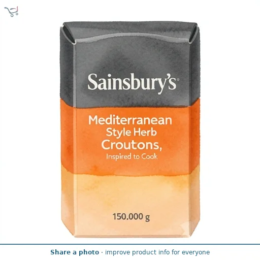 Sainsbury's Mediterranean Style Herb Croutons, Inspired to Cook 150g