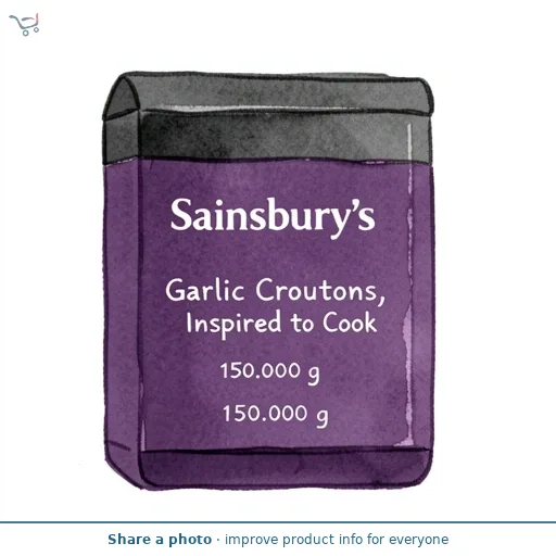 Sainsbury's Garlic Croutons, Inspired to Cook 150g