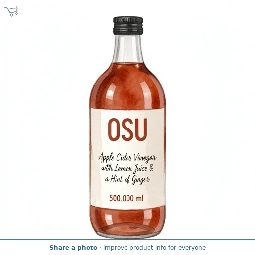 OSU Apple Cider Vinegar with Lemon Juice & a Hint of Ginger 500ml