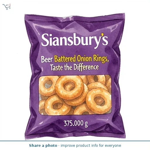 Sainsbury's Beer Battered Onion Rings, Taste the Difference 375g