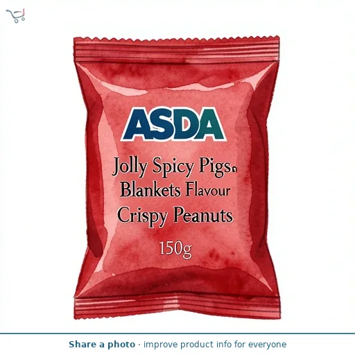 ASDA Jolly Spicy Pigs in Blankets Flavour Crispy Peanuts 150g