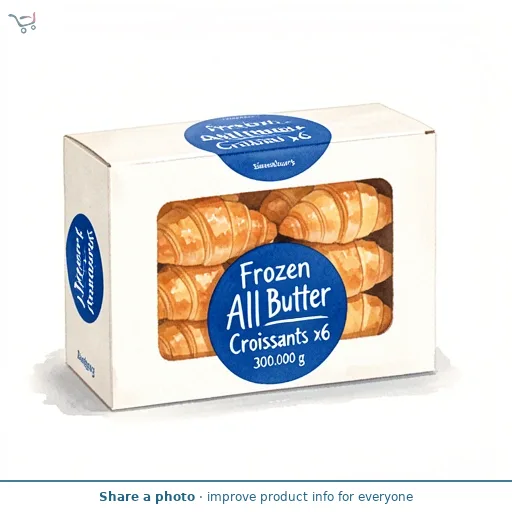Sainsbury's Frozen All Butter Croissants x6 300g