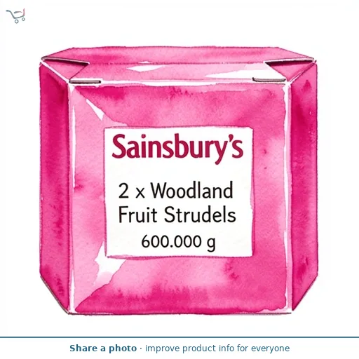 Sainsbury's 2 x Woodland Fruit Strudels 600g