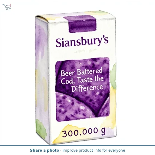 Sainsbury's Beer Battered Cod, Taste the Difference 300g