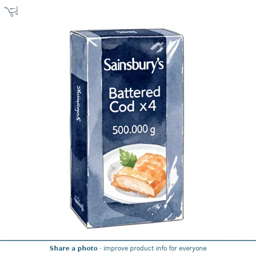 Sainsbury's Battered Cod x4 500g