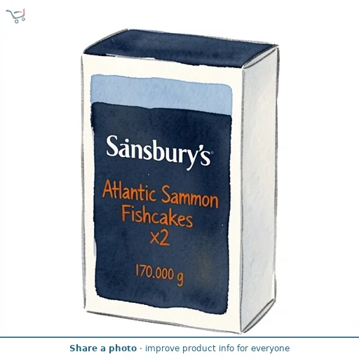 Sainsbury's Atlantic Salmon Fishcakes x2 170g