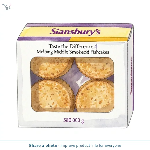 Sainsbury's Taste the Difference 4 Melting Middle Smoked Haddock Fishcakes 580g