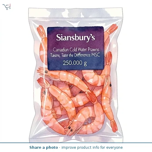 Sainsbury's Canadian Cold Water Prawns, Taste the Difference MSC 250g
