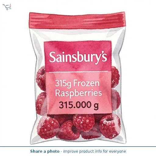 Sainsbury's 315g Frozen Raspberries