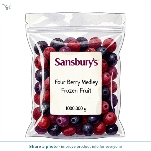 Sainsbury's Four Berry Medley Frozen Fruit 1kg