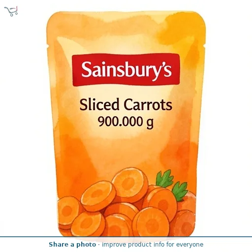 Sainsbury's Sliced Carrots 900g