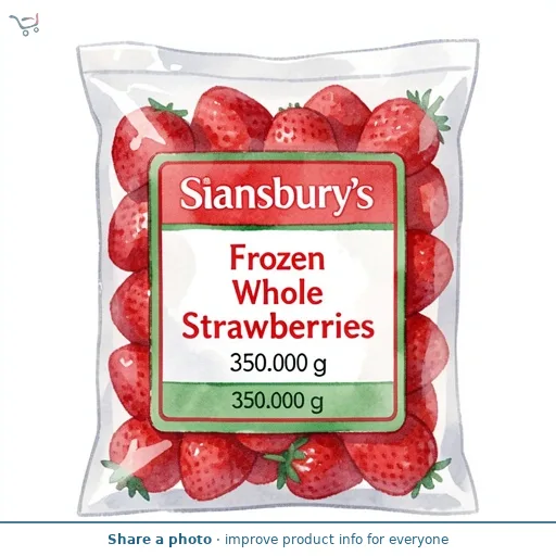 Sainsbury's Frozen Whole Strawberries 350g