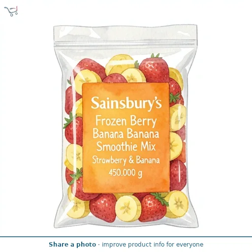 Sainsbury's Frozen Berry Banana Smoothie Mix Strawberry & Banana 450g