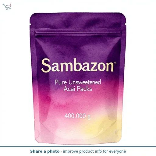 Sambazon Pure Unsweetened Acai Packs 4 x 100g
