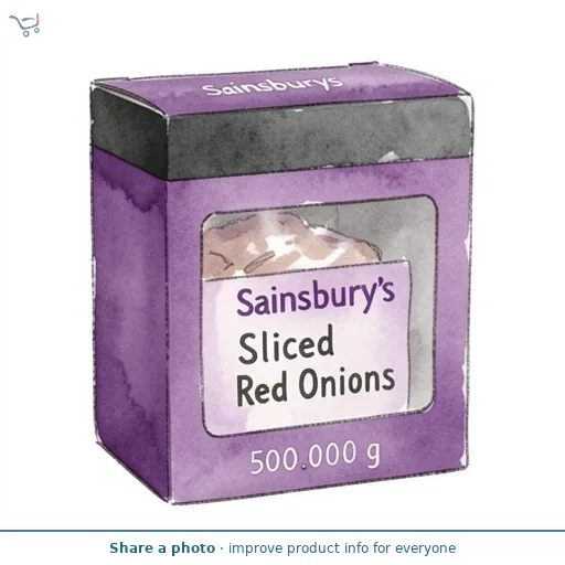 Sainsbury's Sliced Red Onions 500g