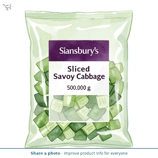Sainsbury's Sliced Savoy Cabbage 500g
