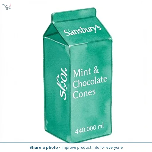 Sainsbury's Mint & Chocolate Cones 4x110ml