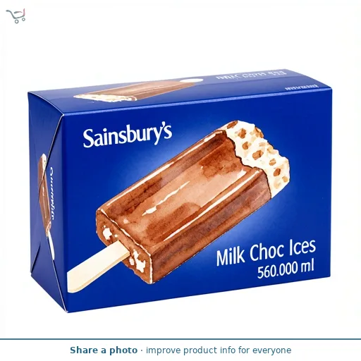 Sainsbury's Milk Choc Ices 8 x 70ml