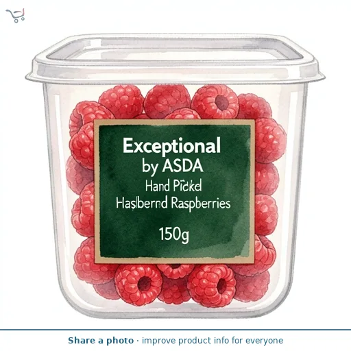 Exceptional by ASDA Exceptional by ASDA Hand Picked Raspberries 150g